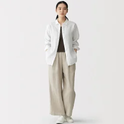 Chemise en lin lavé pour femme