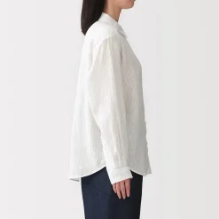 Chemise en lin lavé pour femme