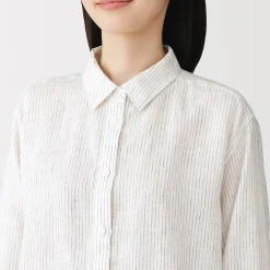 Chemise en lin lavé pour femme