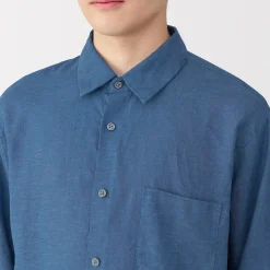 Chemise en lin lavé pour homme