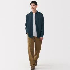 Chemise en lin lavé pour homme