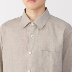 Chemise en lin lavé pour homme