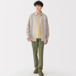 Chemise en lin lavé pour homme