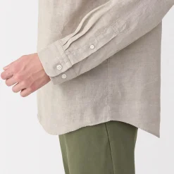 Chemise en lin lavé pour homme