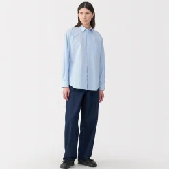 Chemise en popeline de coton pour homme