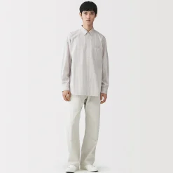 Chemise en popeline de coton biologique pour homme