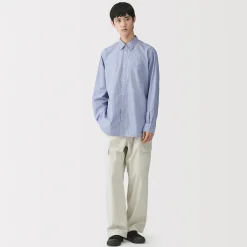 Chemise en popeline de coton biologique pour homme