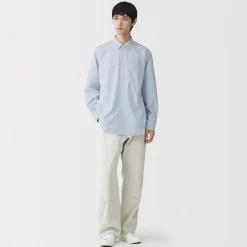 Chemise en popeline de coton biologique pour homme