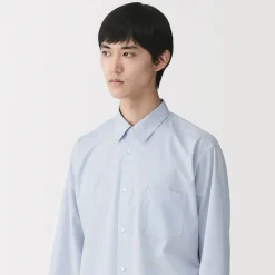 Chemise en popeline de coton biologique pour homme