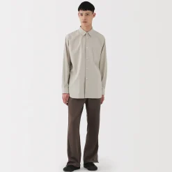 Chemise en popeline de coton pour homme