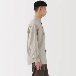 Chemise en popeline de coton pour homme