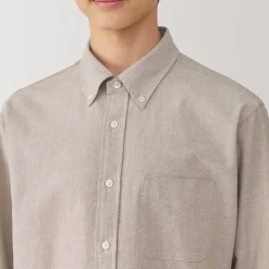 Chemise Oxford en coton lavé pour homme…