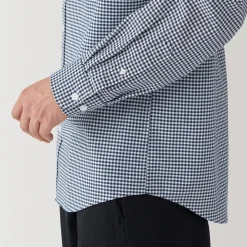 Chemise Oxford en coton lavé pour homme