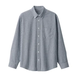 Chemise Oxford en coton lavé pour homme