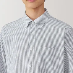Chemise Oxford en coton lavé pour homme