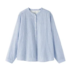 Chemisier en double gaze en mélange de kapok pour femme