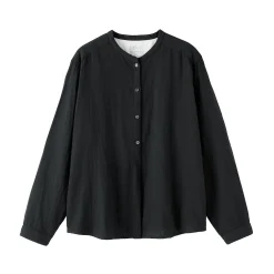 Chemisier en double gaze en mélange de kapok pour femme