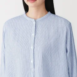 Chemisier en double gaze en mélange de kapok pour femme