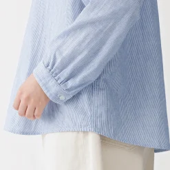 Chemisier en double gaze en mélange de kapok pour femme