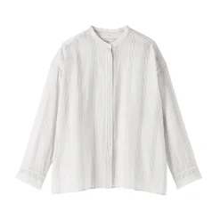 Chemisier transparent en coton biologique à haute torsion