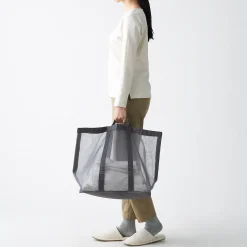 Corbeille à linge en filet de nylon