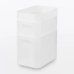 Corbeille en PP à poignées L15X P22X H16.9cm