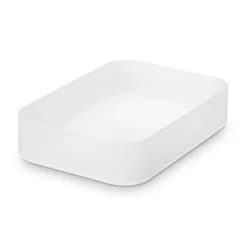 Corbeille plateau en PP L15X P22X H4.5cm