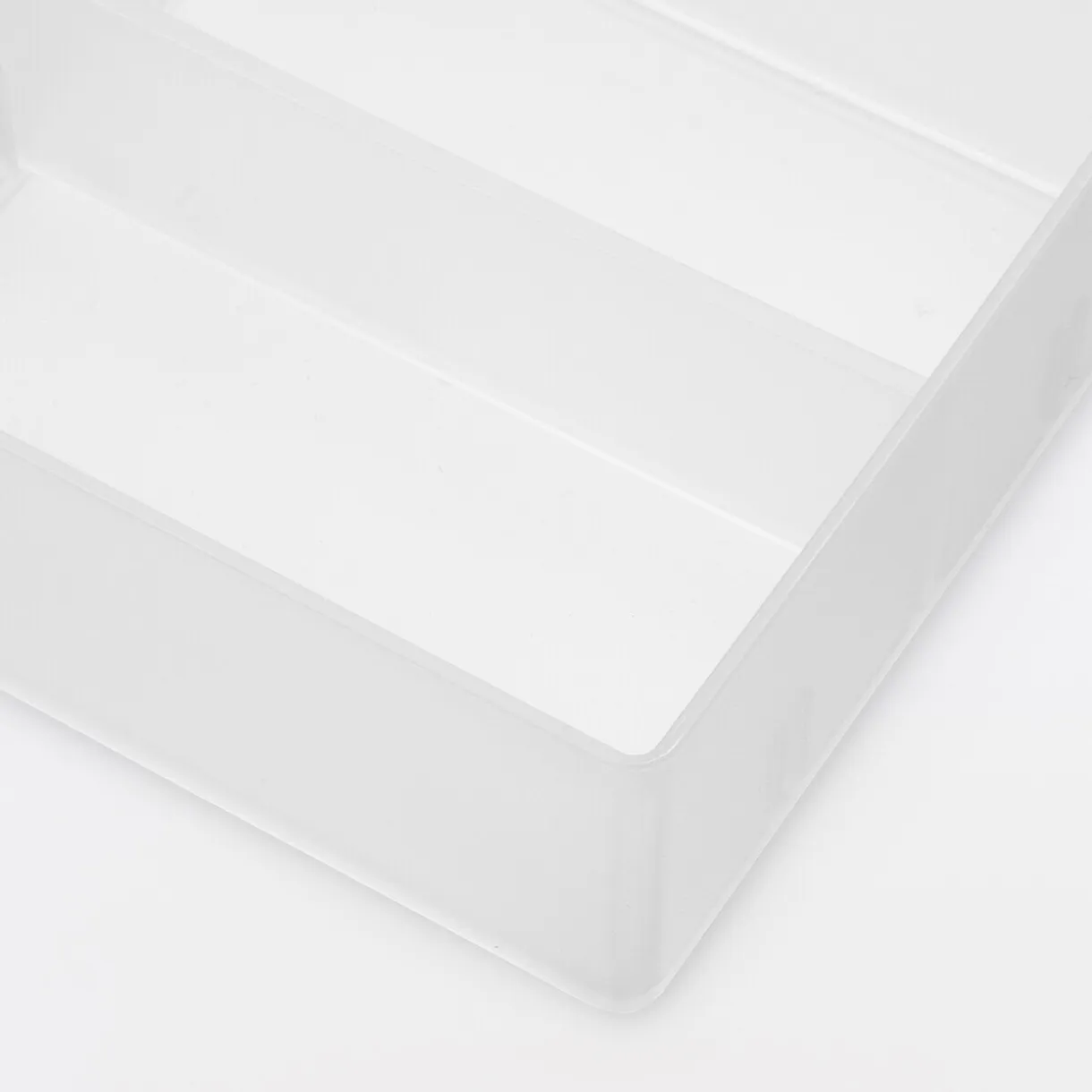 Corbeille PP avec séparateur 1 ‐ 10x10x4cm