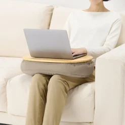 Coussin pour ordinateur portable avec plateau