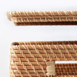 Couvercle pour panier en rotin L35X P36X H3cm