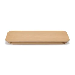 Couvercle pour poubelle rectangulaire en bois