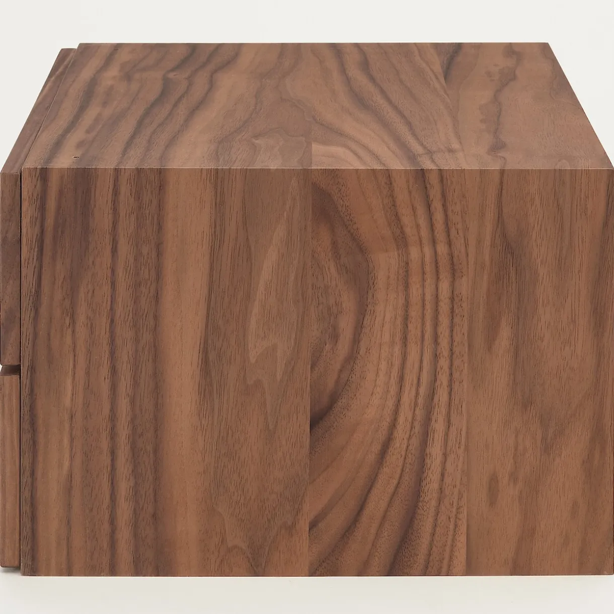 Demi Bloc‐tiroir en noyer ‐ 2 tiroirs horizontaux (Dont Eco‐part. 0,82 €)