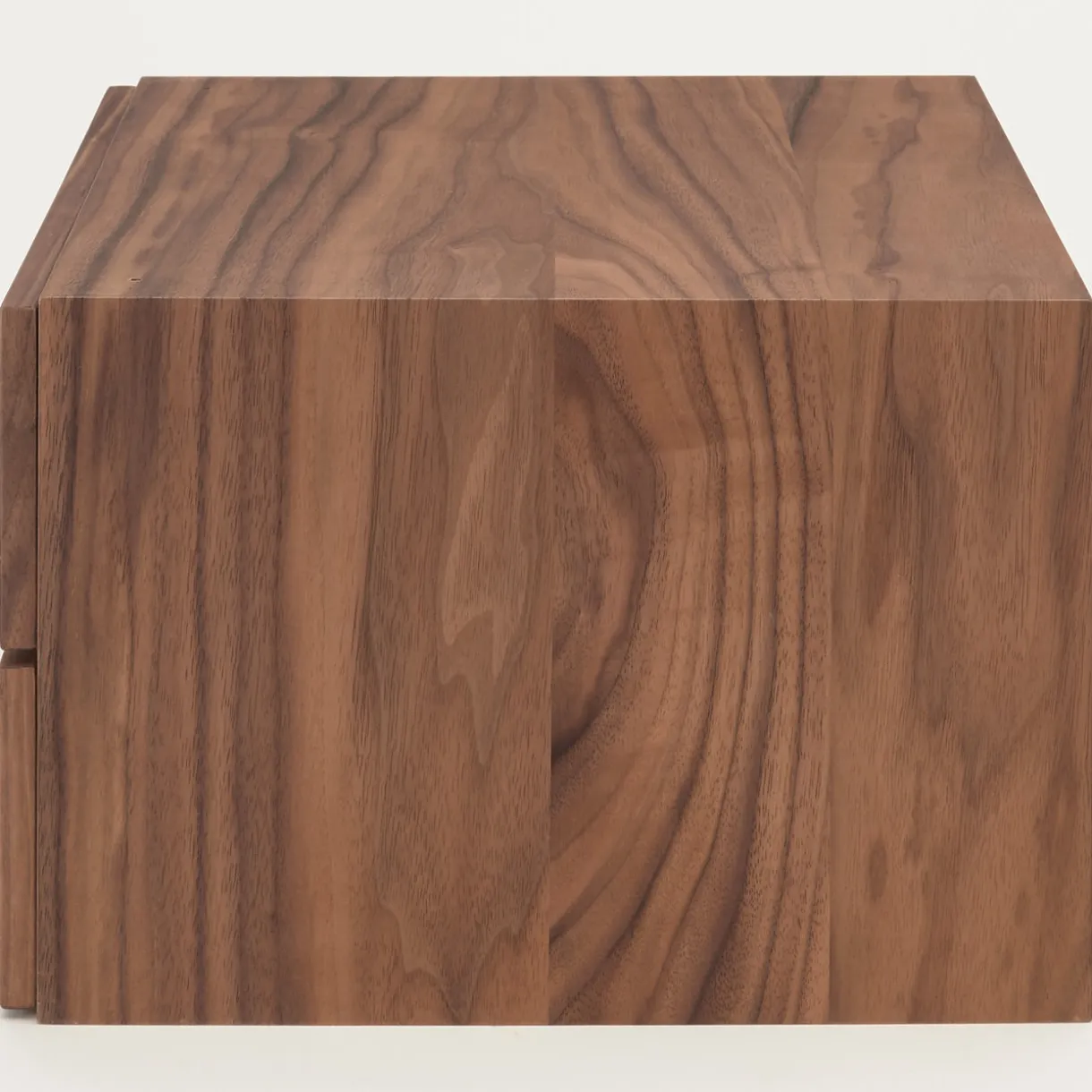 Demi Bloc‐tiroir en noyer ‐ 2 tiroirs horizontaux (Dont Eco‐part. 0,82 €)