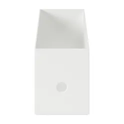 Demi boîte archive grise en PP L10X P32X H12cm