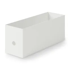 Demi boîte archive grise en PP L10X P32X H12cm