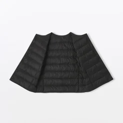 Doudoune légère pliable en nylon recyclé sans manche sans col pour femme