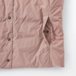 Doudoune légère pliable en nylon recyclé sans manche sans col pour femme