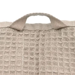 Drap de bain gaufré en velours de coton bio