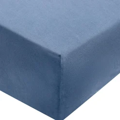 Drap housse en coton délavé ‐ 100 x 200 x 18‐28 cm