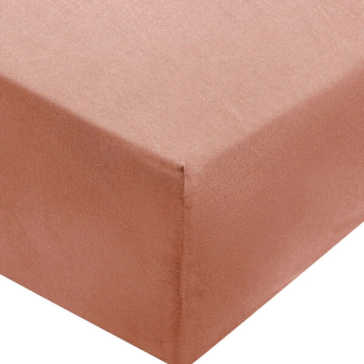 Drap housse en coton délavé ‐ 160 x 200 x 18‐28 cm