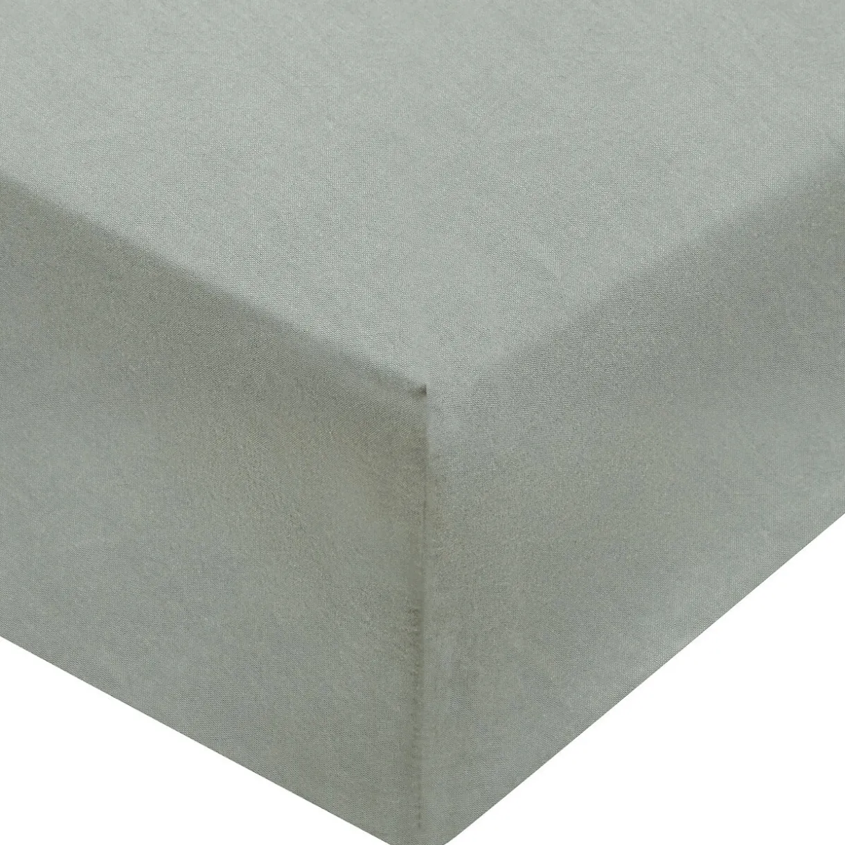 Drap housse en coton délavé ‐ 180 x 200 x 18‐28 cm