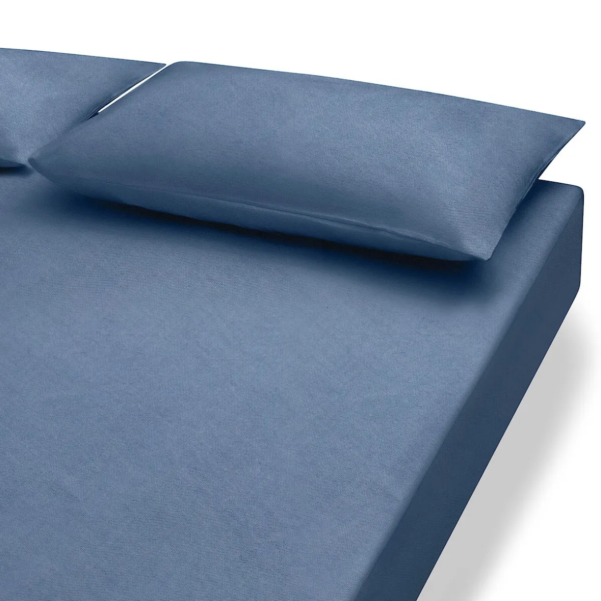 Drap housse en coton délavé ‐ 180 x 200 x 18‐28 cm