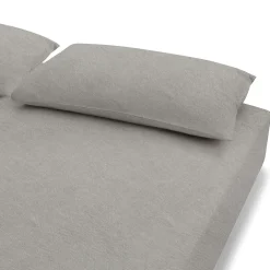 Drap housse en coton délavé ‐ 180 x 200 x 18‐28 cm