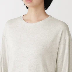 Ensemble de vêtements d'intérieur à manches longues en mélange de lyocell pour femme