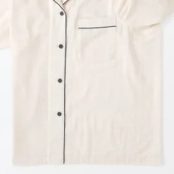 Ensemble pyjama à manches longues en gaze double pour femme