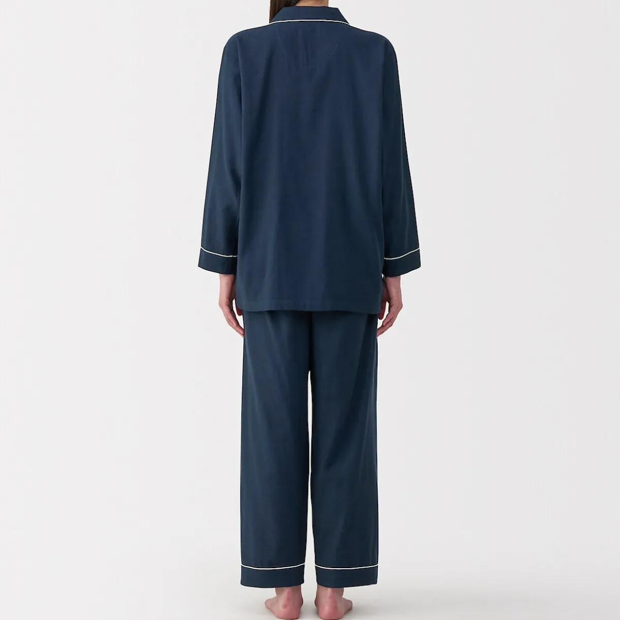 Ensemble pyjama à manches longues en gaze double pour femme
