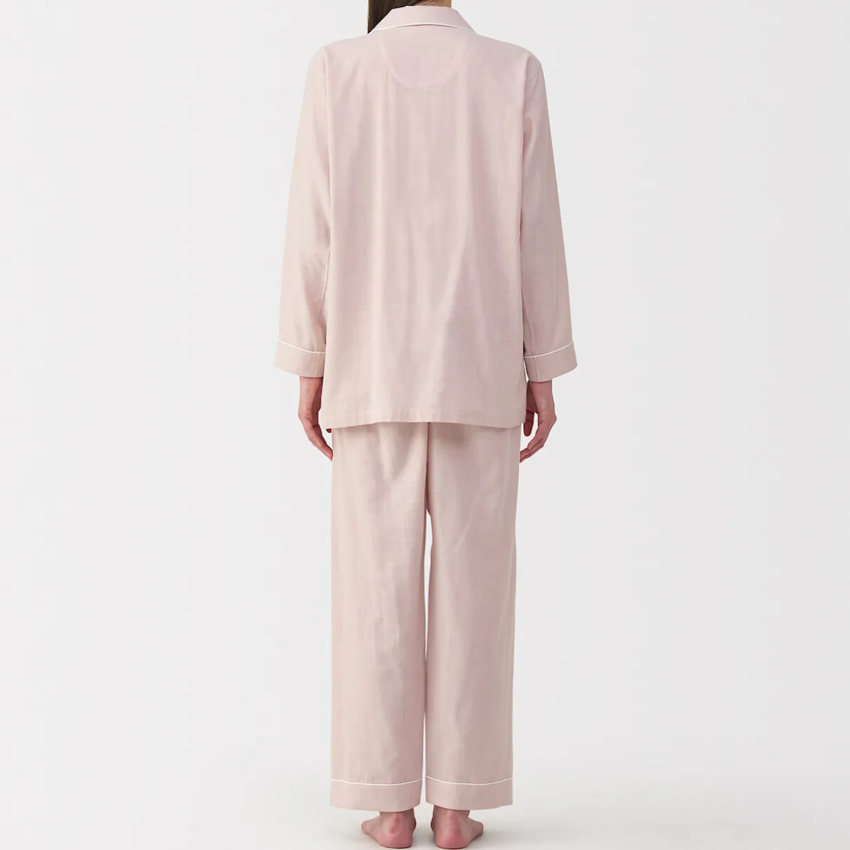 Ensemble pyjama à manches longues en gaze double pour femme