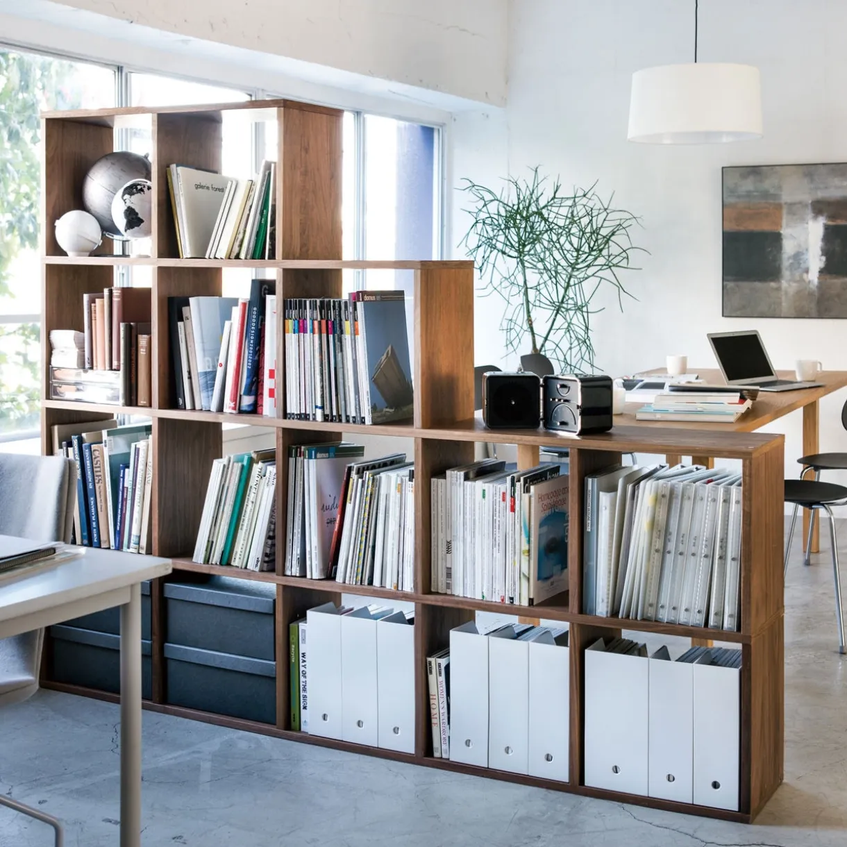 Etagère additionnelle en noyer ‐ 2 niveaux (Dont Eco‐part. 0,82 €)