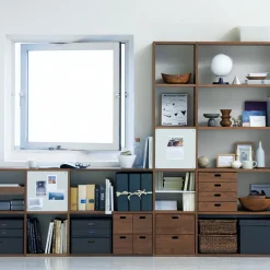 Etagère additionnelle en noyer ‐ 5 niveaux (Dont Eco‐part. 1,80 €)