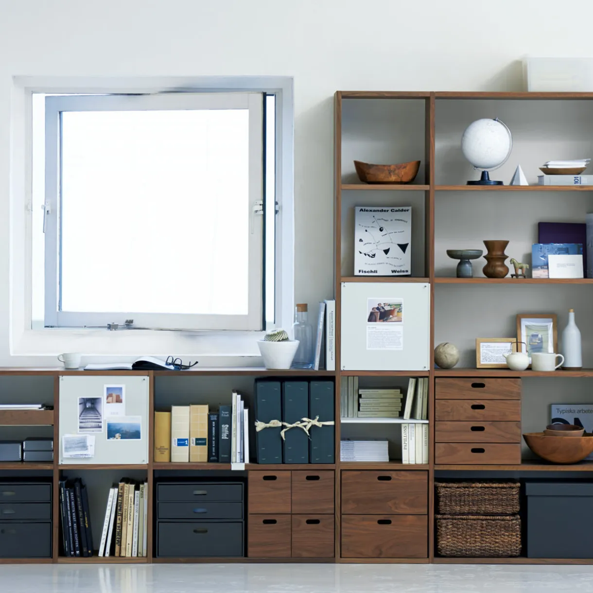 Etagère additionnelle en noyer ‐ 5 niveaux (Dont Eco‐part. 1,80 €)